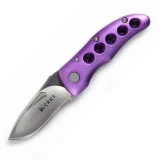 Columbia River McGinnis Shrimp Pocket Knife with Purple Aluminum Scale