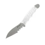 Columbia River M.U.K. Veff ComboEdge Fixed Blade Knife with White Hand
