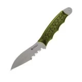 Columbia River M.U.K. Knife with Green Handle and Veff ComboEdge