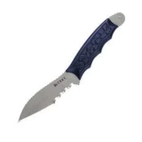 Columbia River M.U.K. Knife with Blue Handle, Veff ComboEdge