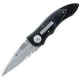 Columbia River E-LOCK Black Combination Edge Pocket Knife