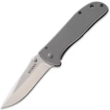 Columbia River (CRKT) Drifter Large Folding Knife with Stainless Handle and Drop Point Blade