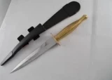 Sheffield Knives Commando Dagger Polish Blade Gilded Hand with Sheath