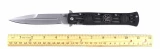 Smith & Wesson Large Liner Lock Dagger Pocket Knife with Black G-10 Ha