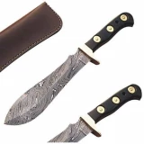 Custom Made Damascus Steel Puma Hunting Knife