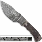 1095HC Damascus Steel Skinner Knife Blank DIY Make-Your-Own Handle