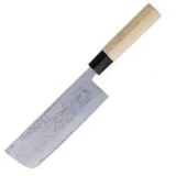 Kanetsune KC-521 Usuba Chef's Knife, 6.50 in. Damascus, White Magnolia