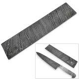 White Deer Damascus Steel LONG TWIST Pattern Billet Forge Welded 10in x 2in x 5.5mm Raw