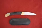 Sheffield Knives G. Ibberson Brass w/ Black Wood Inlay