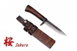 Kanetsune Sakura KB201 Cherry Tree Skin and Oak Fixed Blade Knife with