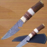 Troper  Custome Made Damascus Skinner  Knife