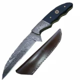 Handmade Damascus Steel Hunting Knife with Buffalo Horn Handle
