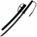 United Cutlery Honshu Wakizashi Sword, Black Handle & Blade w/Scabbard