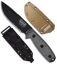 ESEE Knives ESEE-4S-CP-MB Partially Serrated Fixed Blade Knife w/ Blac
