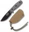 ESEE Knives ESEE-3SM Modified Fixed Blade Knife, Coyote Brown Sheath (