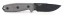 ESEE-3 Fixed Blade Knife (Combo Edge, Black/Gray, Black Sheath)