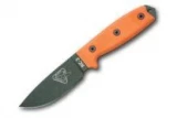 RAT Cutlery Plain Green Blade w/ G10 Orange Handles