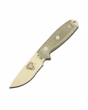 RAT Cutlery Serrated Tan Blade w/ Green Micarta Handle