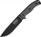 RAT Cutlery RC-6 Plain Edge Fixed Blade Knife with OD Molded Sheath