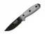 ESEE-3 Plain Edge Fixed Blade Knife, Black Blade