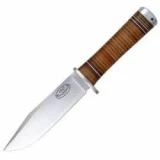Fallkniven Knives NL4 Frey Fixed Blade Knife, Leather Sheath
