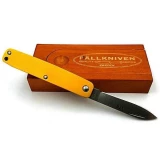 Fallkniven Knives LTC Pen Knife with Orange Handle, Plain w/Wood Gift
