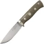 Fallkniven Knives F1L3GGM Survival Knife, Green Canvas Micarta Handle
