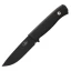 Fallkniven F1BL Black Swedish Pilot Fixed Blade Survival Knife, Leather Sheath