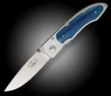 Fallkniven Knives Pocket P Folder w/ Blue Bone Handles