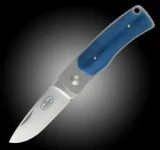 Fallkniven Knives U1 Folder w/ Blue Bone Handles