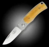 Fallkniven Knives U1 Folder w/ Yellow Bone Handles