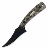 Schrade Old Timer 152OTBC Black Camo Fixed Blade Knife with Leather Sheath