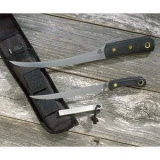 Knives of Alaska Fisherman's Combo with Black Suregrip Handle and Leat
