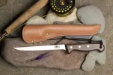 Grohmann Knives Rosewood Fillet Knife & Sheath - 6"
