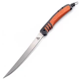 Lone Wolf Knives 8 in. Big Water Fillet Knife, Orange/Gray Handle, Pla