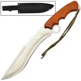 Bowie Survival Military Fix Blade Full Tang Knife, Silver