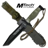 MTech First Recon Camo Tactical Knife with Custom Sheath