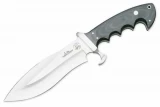 Hibben Alaskan Survival Knife, 6.9" 420 Steel Blade, Micarta Handle, Leather Sheath