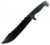 SOG F03T Jungle Primitive Fixed Blade, Sawback, Kraton Handle