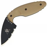 KA-BAR TDI Law Enforcement, Coyote Brown Zytel Handle, ComboEdge Blade