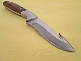 White Deer Hunters Guthook Skinner Knife Wood Grip