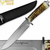 White Deer Apprentice 12.5in Knife 440 Stainless Steel Sim-Stag Handle