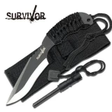 Survivor USA Design Firesteel & Knife Combo Survival Fire Starter Set