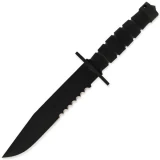 Ontario Knife Company (OKC) Chimera, Kraton Handle, Black Blade, ComboEdge, w/Sheath