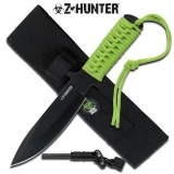Zombie Hunter Full Tang Fire Starter Hunting Camping Knife With