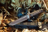 Kizlyar Supreme Aggressor D2-Black Titanium Fixed Blade Knife