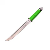 Z-Hunter Fixed Blade Knife w/Blade-Green Ribbon Handle, ZB-120GN