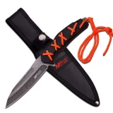 MTech USA 8.5" Fixed Knife with Stonewash Blade