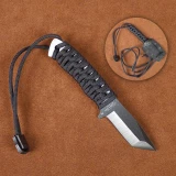 Stone River Ceramic Neck Knives with Paracord Handle and Sheath