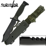 Survivor Fixed 5.0 in Blade Nylon Fiber Hndl HK-6001